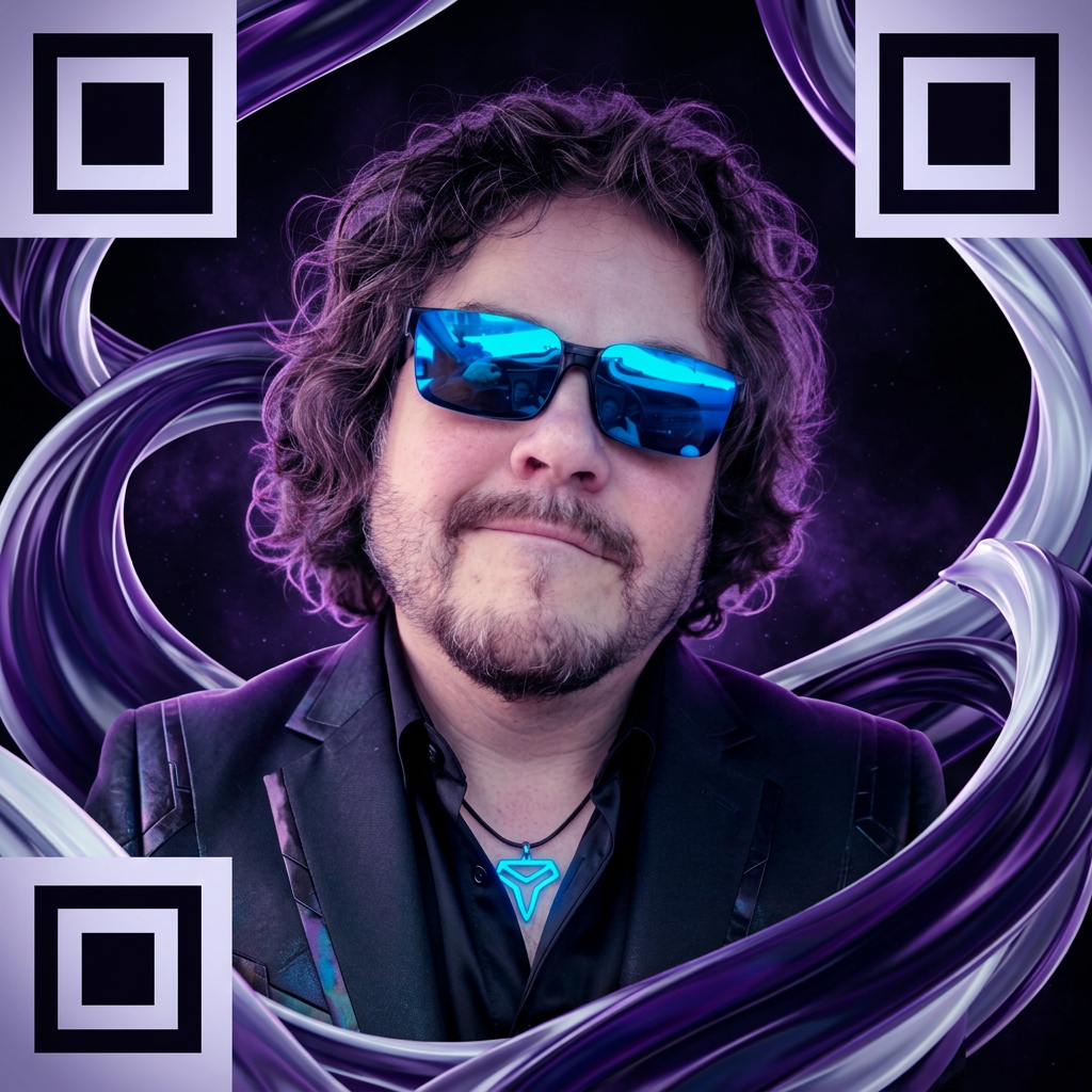 Violet Swirl AI Illusion style
